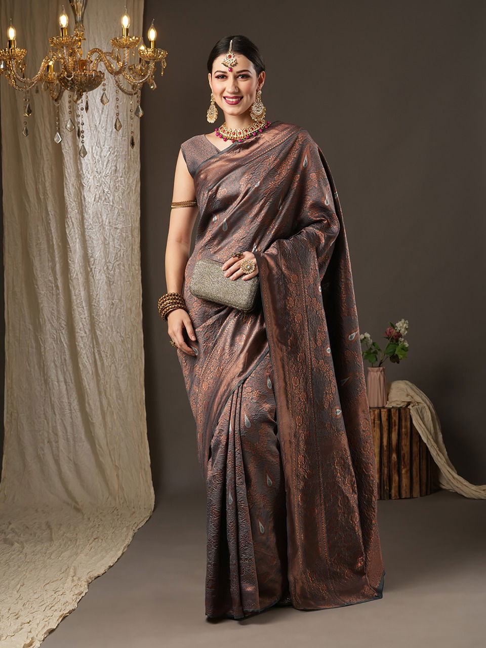 Fiza Vol 6 Woven Wholesale Party Wear Silk Saree Catalog
